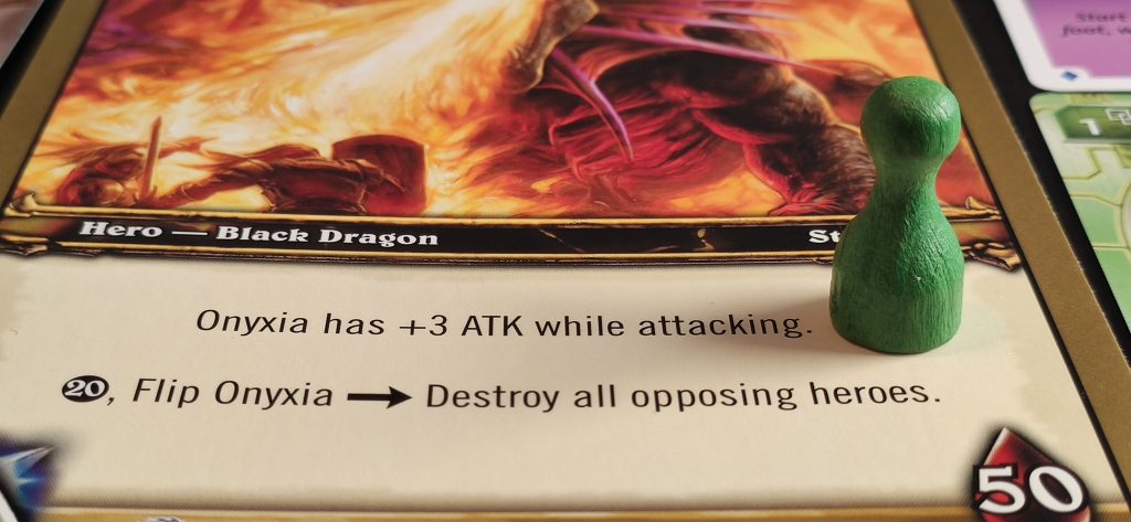Eine Spielkarte aus dem Spiel World of Warcraft Trading Card Game: Onyxia's Lair Raid Deck